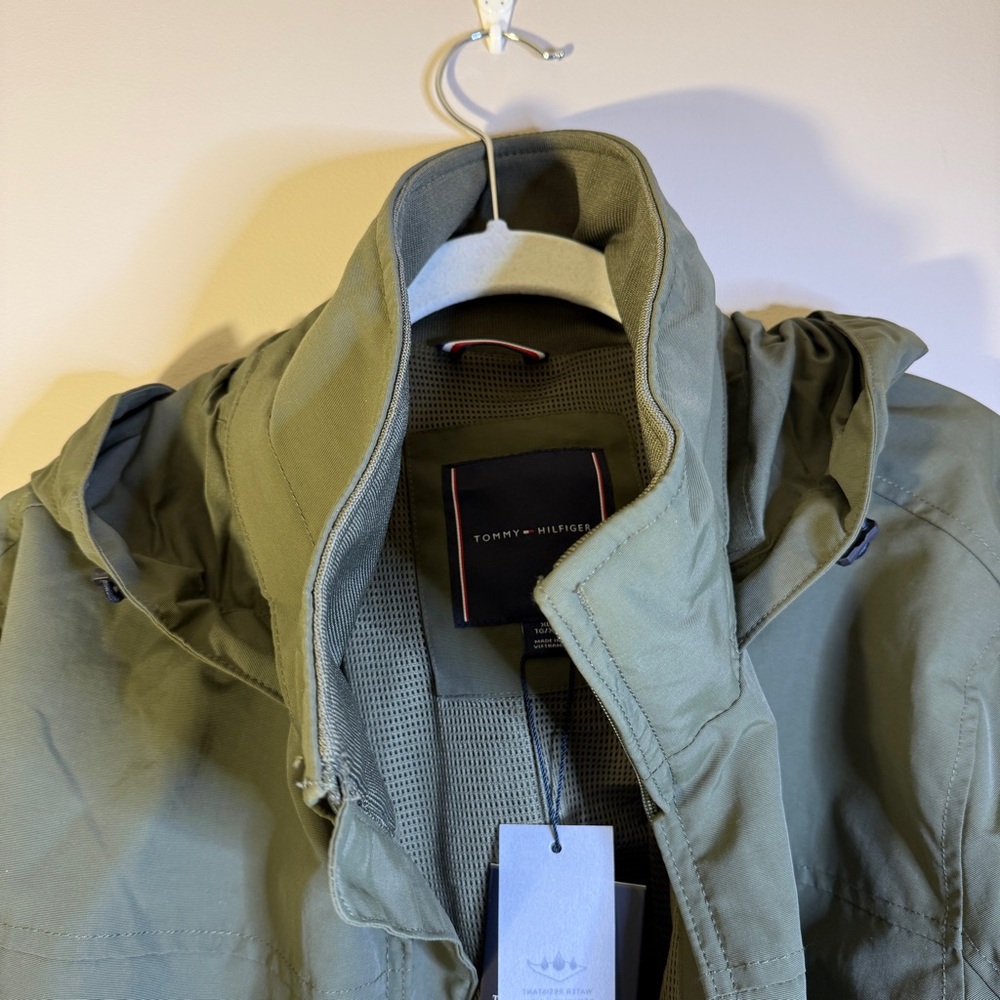 NWT Tommy Hilfiger Olive Green Military Jacket - Picture 9 of 10